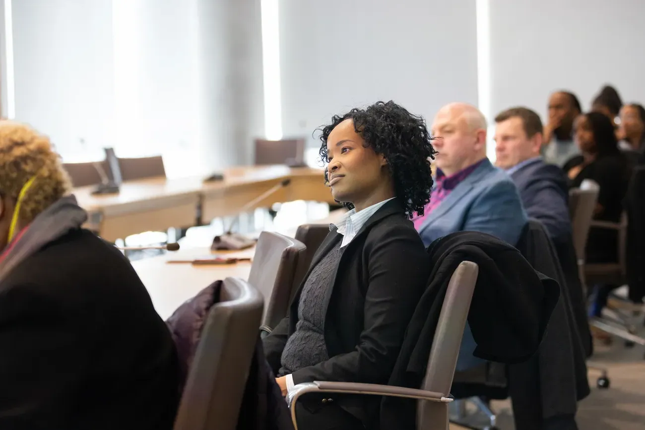 Students at Lender Center Symposium.